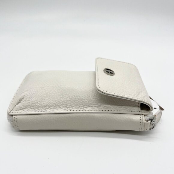Giani Bernini White Softy Leather Tech Crossbody Bag - Picture 4 of 12
